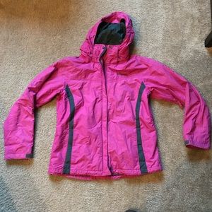 Columbia Pink/Grey Shell Jacket Size Large